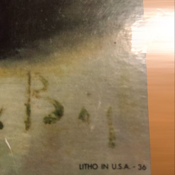 Hank Boj Lithograph 1959 Vintage Hot Plate Plaque - Picture 11 of 15